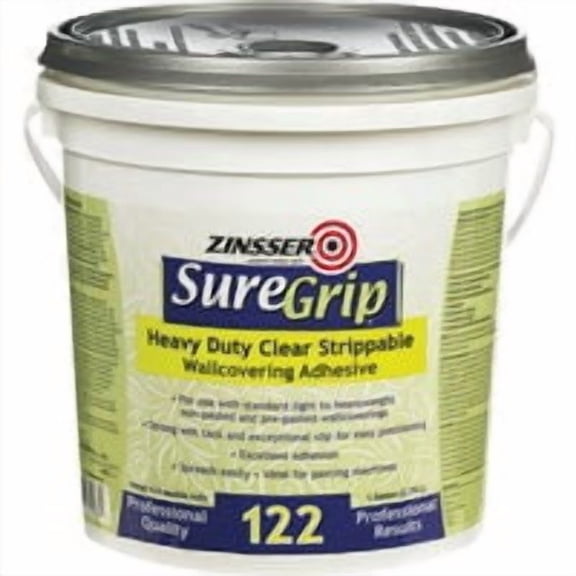 Wallcovering Adhesive, SureGrip(R) 122 Series, Tan, 1 gal, Bottle 02881
