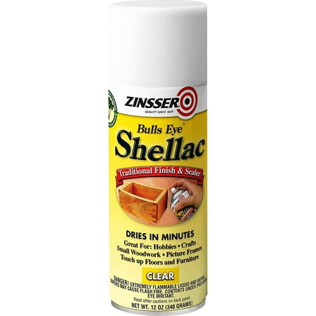 Rust-Oleum Zinsser 408 Bulls Eye Clear Shellac Spray 12 oz