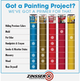 thumbnail image 1 of Rust-Oleum Zinsser Bulls Eye 1-2-3 Water-Base Interior/Exterior Stain Blocking Primer - Pack of 10 — Exterior Wood Surfaces, UV-Resistant Formula, 1 of 6