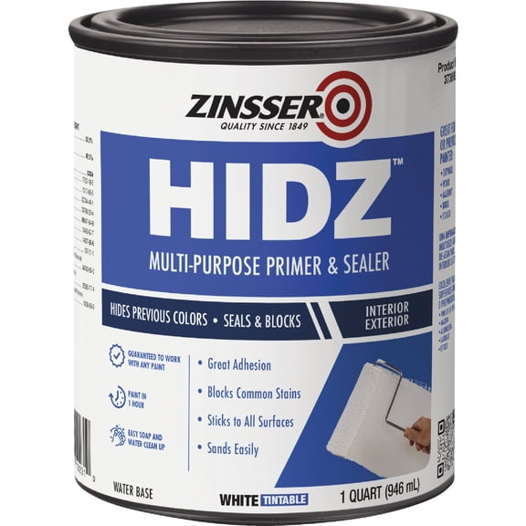 Rust-Oleum Zinsser HIDZ Interior/Exterior Stain Blocking Primer & Sealer - Single Pack