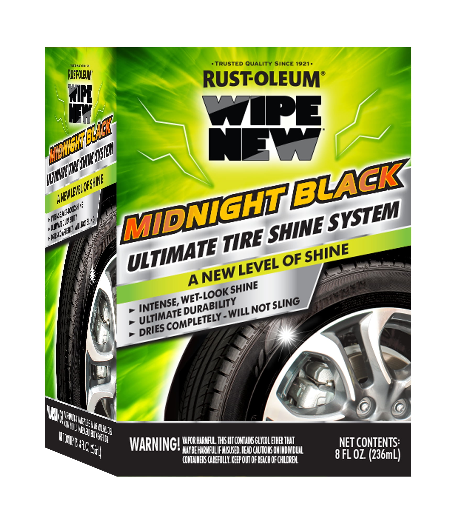Rust-Oleum Wipe New Midnight Black Ultimate Tire Shine System
