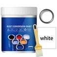 thumbnail image 1 of Rust Paint,Rust Converter,Rust Encapsulator,Rust Encapsulator Paint,Weatherproof Rust Converter Paint for Metal,Rust Converter for Metal,Water-Based Metallic(White 500g/17.64oz)from QiwagFerng, 1 of 10