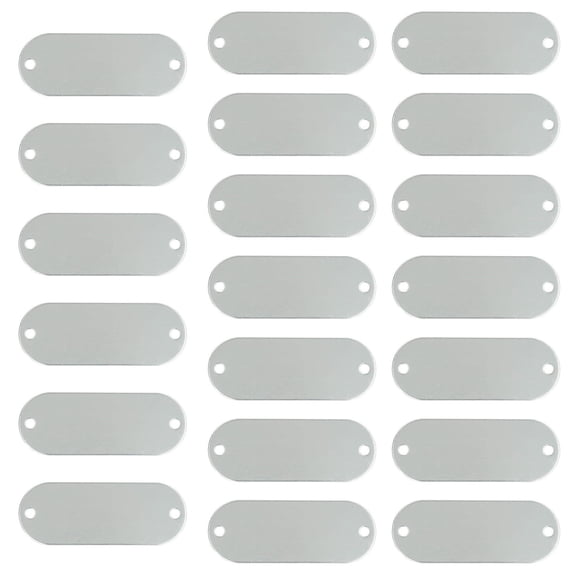 Rust Proof Blanks Metal Ticket Stainless Steel Texture for Permanent Engraving Stamping Identification Outdoor Applications