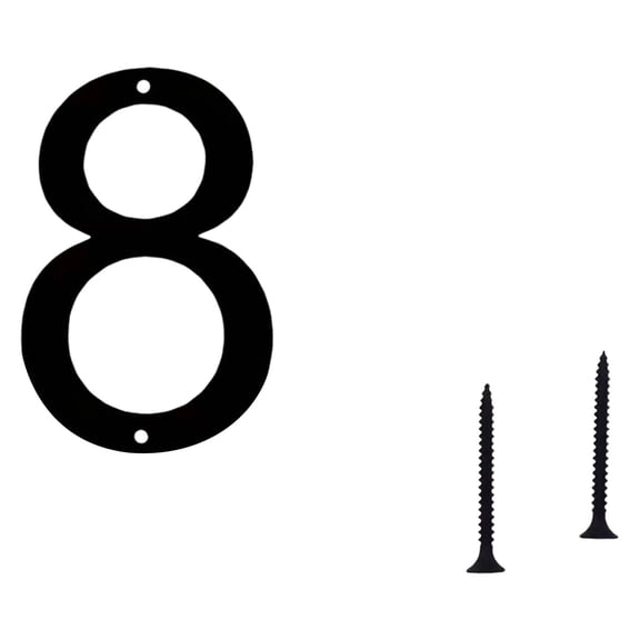 Rust-Proof Floating Houses Number Set, Metal Modern Address Plaques for Outdoor Yard Gate Mailbox with Nails Included