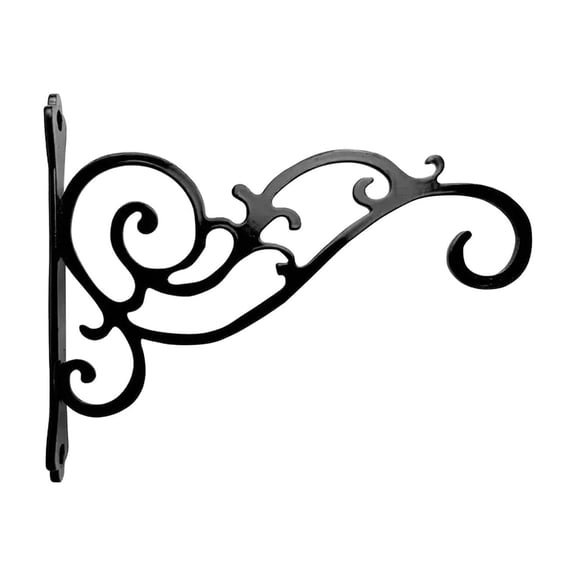 Rust Proof Iron Hanging Bracket - Heavy Duty Hook for Greenery, Feeders, Wind Chimes & Lanterns, Outdoor Decorative Wall Mount