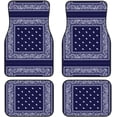 thumbnail image 1 of Rust Red Oriental Rug 4 Pieces Car Floor Mats Car Carpets Full Sets Universal Fit for SUV, Vans, Sedans, Trucks All Weather Protection Auto Foot Carpet, 1 of 6