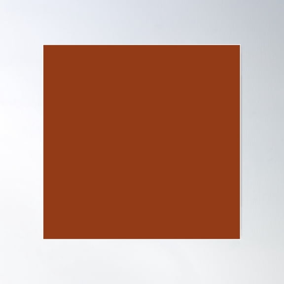 Rust Red Poster Wall Art, Modern Wall Decor For Living Room Bedroom, 30x30 UNFRAMED