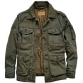thumbnail image 1 of CaseClear Men's Rust Relic M65 Field Jacket, Vintage Washed Cotton Jacket, Green, 1 of 5