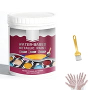 Rust Removal Converter Metallic Paint, Anti-Rust Metal Paint, 2-In-1 Rust Converter & Metal Primer Gray
