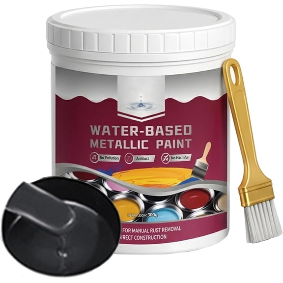 Rust Removal Converter Metallic Paint - Rust Converter & Remover for Metal ,Black,1000g