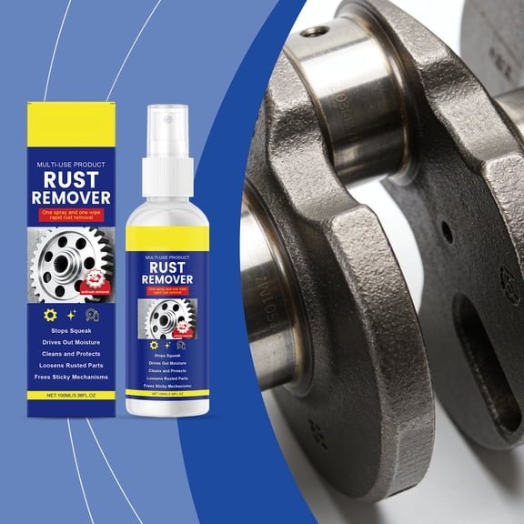 Rust Remover Gel for Metal Cleaning, Heavy Duty Rust Stain Remover, Effective Rust Dissolver for Tools, Automotive Parts, Household Surfaces, Fast Acting Rust Treatment Solution