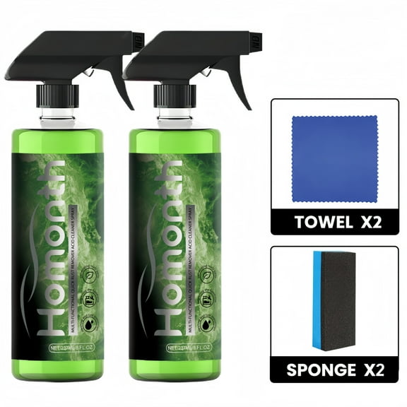 Rust Remover,Iron Remover Car Detailing - Stop Rust Remover Spray for Car Rapid Removal of Surface Contaminants, Brake Rust Remover Iron Particles, Effective on Wheels & Paint