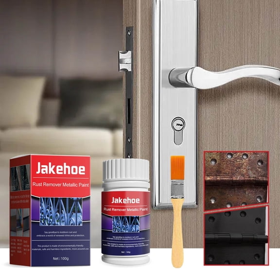 Rust Remover Paint For Metal,Water Based Rust Converter Protects Iron Steel Cars And Furniture,Anti Corrosion Coating Ideal For Indoor Outdoor Metal Surfaces Railings Doors And Garden Tools-Free Size