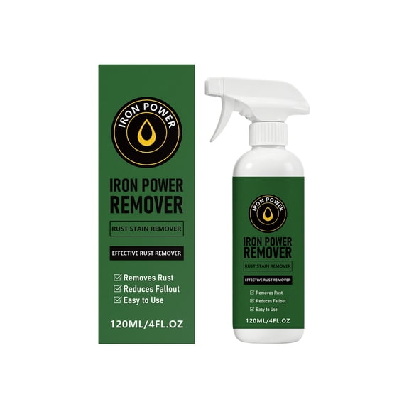 Rust Remover Rust Stain Remover 4 Fl Oz Fast Acting Iron Powder Cleaner for Metal Tools Car Parts Household Surfaces Multipurpose Rust Dissolver 1 Pack