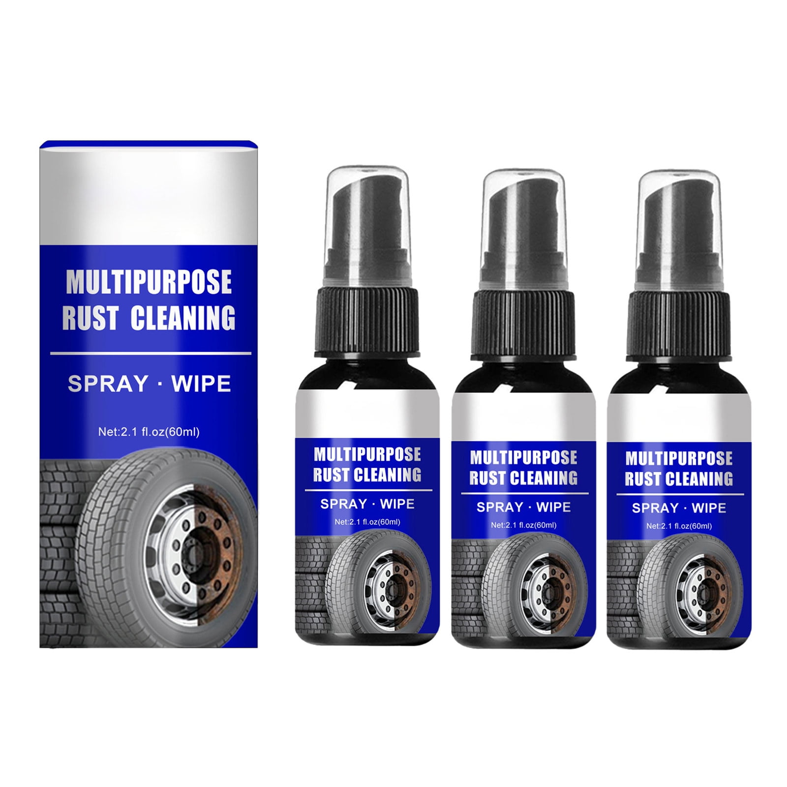 Rust Remover Spray, 2025 Rust Remover for Metal, Car Scratch Remover ...