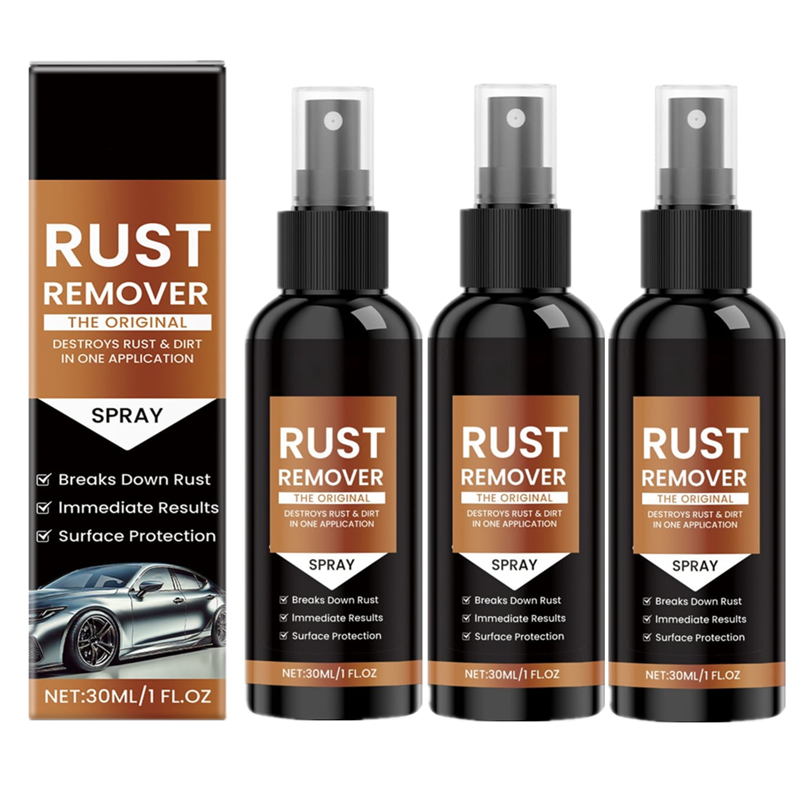 Rust Remover Spray, 2025 Upgrade Rust Remover for Metal, Car Scratch ...