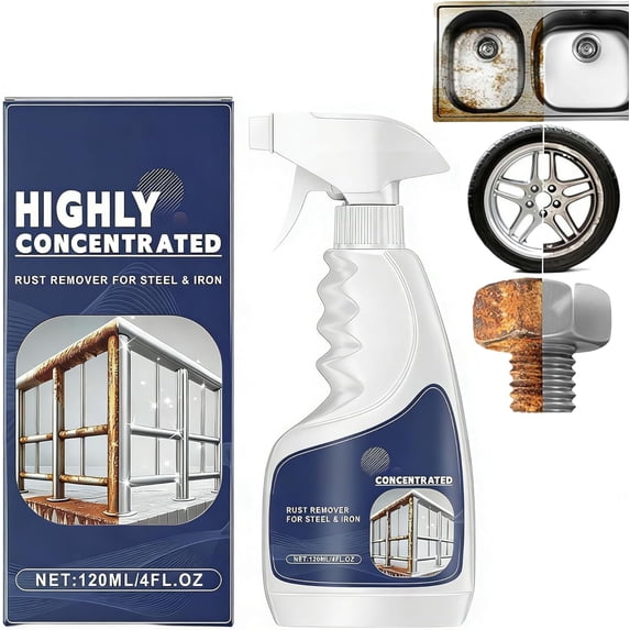 Rust Remover Spray Liquid for Metal Automotive Garden Tools