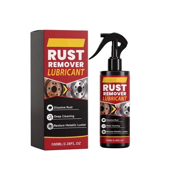 Rust Remover Spray for Metal - Heavy Duty Metal Cleaner for Vehicles, Tools, Chains, Multi-Surface Cleaner, Iron Out Rust Stain Remover, Fast-Acting Oxidation Remover