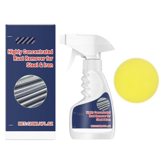 Rust Remover Spray for Metal Powerful Rust Dissolver and Protector Cleaner Treatment for Iron Tools Automotive Parts and Stainless Steel Surfaces with Easy Application