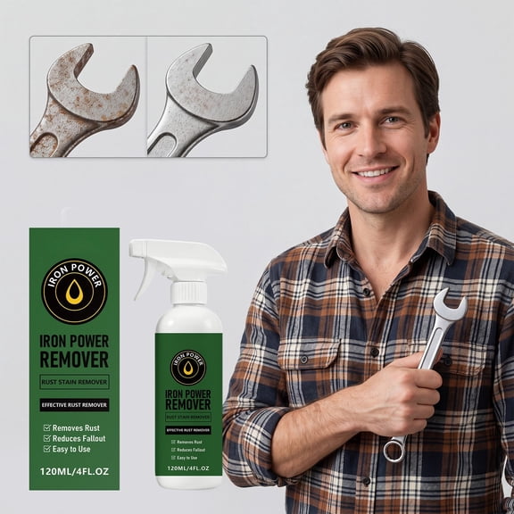 Rust Remover Spray Multi Purpose 120ml, Powerful Metal Rust Dissolver Cleaner for Household Tools Faucets Hinges, Fast Acting Renovation Maintenance, Mild Non Corrosive Protection