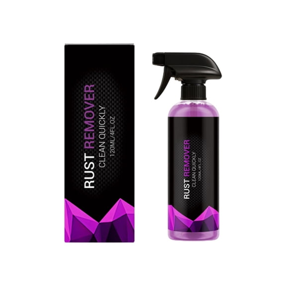 Rust Remover Spray Multi-Purpose Metal Cleaner With Gentle Formula, 120Ml For Car Home Hardware Rust Treatment, Surface Protection, 0.31 Lb