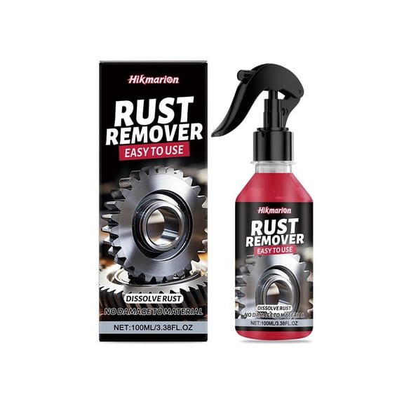 Rust Remover Spray, Nano Metal Rust Remover Polishing Spray, Heavy-Duty Iron Stain Removers for Metals, Multipurpose Rusts Stain Removers for Tools, Cars, Bolts, Chains & More