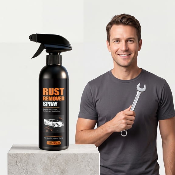 Rust Remover Spray, Powerful Metal Rust Cleaner Dissolves Corrosion Fast Drying Protection, Rust Treatment Solution For Auto Parts Tools Hardware And Garage Use