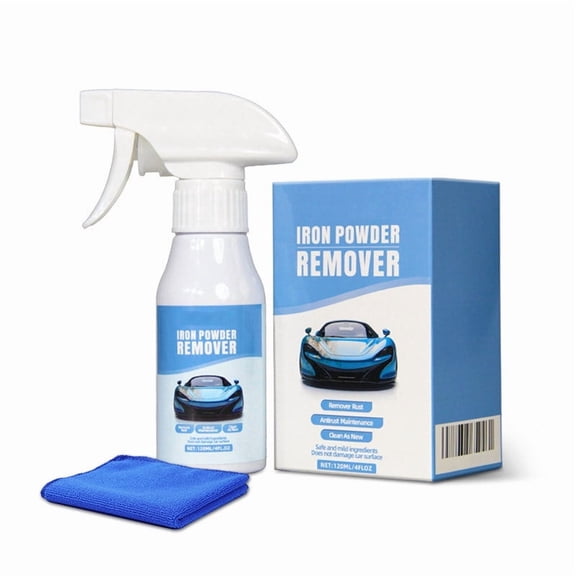 Rust Remover Spray for Cars and Metal, 120ml Fast-Acting Automotive Rust Treatment for Wheels, Tools, and Boats