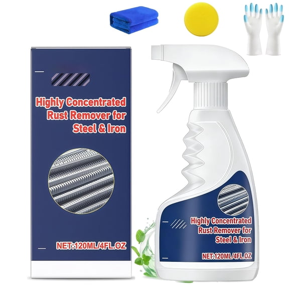 Rust Remover Spray for Metal - Heavy Duty Cleaner for Tools, Automotive Parts, Stainless Steel Surfaces