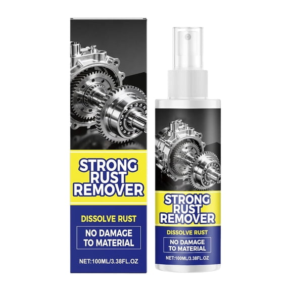 Rust Remover Spray for Metal, Multipurpose Rust Stain Remover, Heavy Duty Metal Cleaner for Vehicles, Tools, Chains, Iron Out Rust Stain Remover(1)