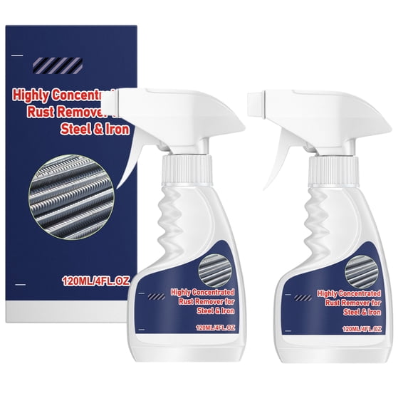 Rust Remover Spray for Metal Surfaces, Iron Out Outdoor Rust Stain Remover Liquid, Sprayway Stainless Steel Cleaner(4.2 Floz)