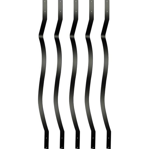 Rust-Resistant Aluminum Deck Balusters, 29.5 Inch Metal Railing Spindles with Hardware Kit for Outdoor Porch&Staircase, 61-Pack