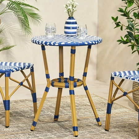 Rust-Resistant Aluminum, Durable Woven Rattan / Upgrade Outdoor Area with Cafe Style