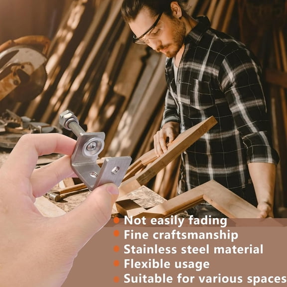 Rust Resistant C-Clamps, Mini Tiger Clamps for Woodworking, Heavy Duty Metal U Clamps with Stable Wide Jaw Opening/I-Beam Design for Metal Working Woodworking Welding Building (2 9/16 In-6pcs)
