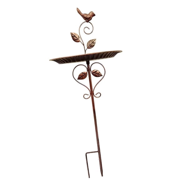 Rust Resistant Decorative Flower Pot Bird Feeder Double Use for Plant and Birds