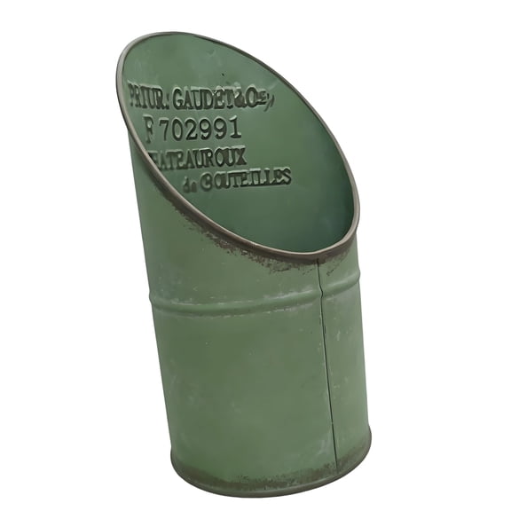Rust Resistant Metal Flower Pots Featuring Ergonomic Grip Ideal For Patios Tabletop Home Terraces And Garden Decoration