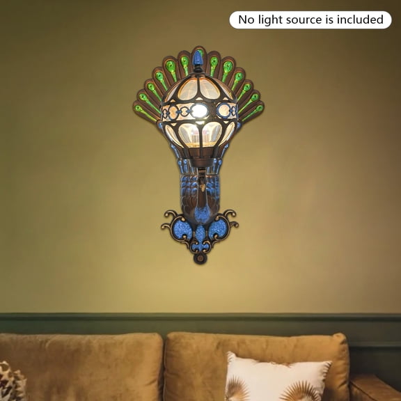 Rust-Resistant Outdoor Wall Lamp with E26 Socket Phoenix Design, 110V, Easy Installation, 3.31lbs Lightweight Housewarming Gift for Entryways