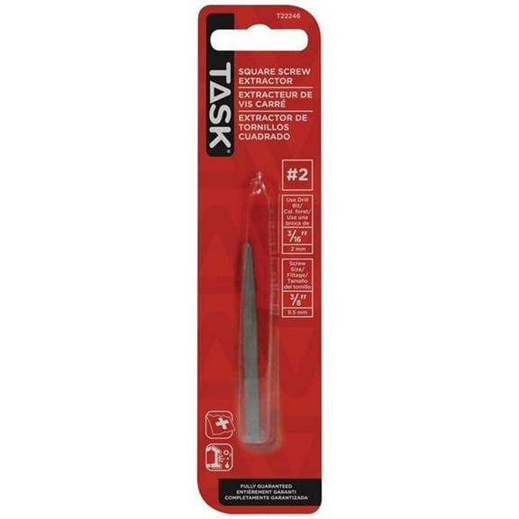 Rust Resistant Screw Extractor Straight Flute Shank - No. 2