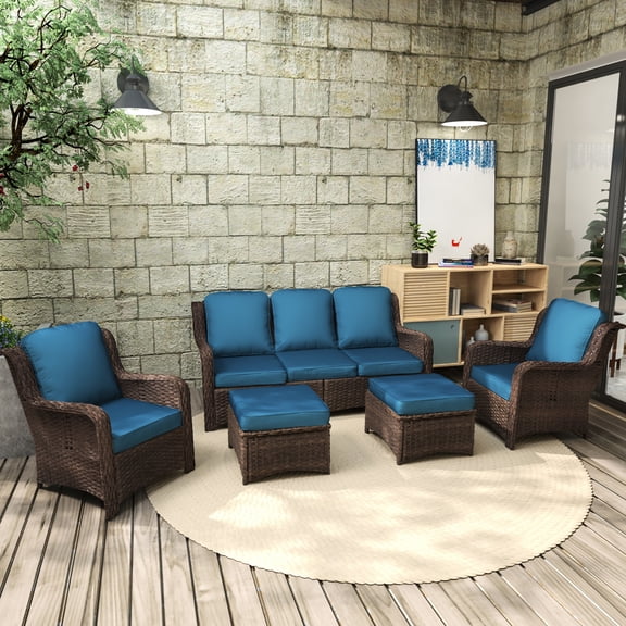 Rust-Resistant Steel Frame - Comfortable Seating All Year - Patio Gathering / Benefit from Reliable Outdoor Furniture