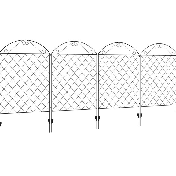 Rust-Resistant Steel Panels - No Tools Required - Flower Garden - Decorative Border Fence