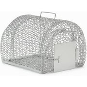 Rust-Resistant Wire Mesh Rodent Trap with Quick-Trigger Door Mechanism, Non-Kill Catch & Release Cage for Rats, Mice, Chipmunks and Other Small Animals, Durable, Lightweight for Indoor/Outdoor Use