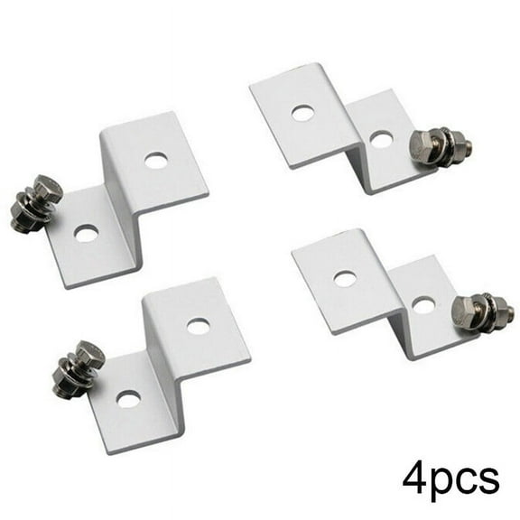 Rust Resistant Z Style Brackets for Solar Panel Installation Pack of 4