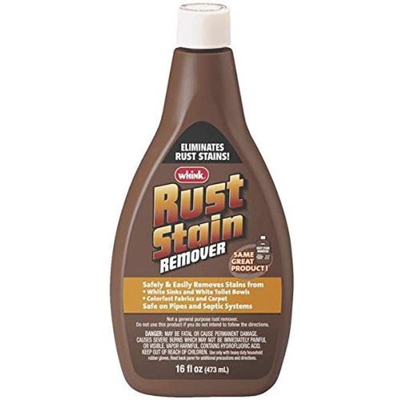 Whink Rust Stain Remover - Concentrated Liquid Laundry Stain Remover - 16 oz