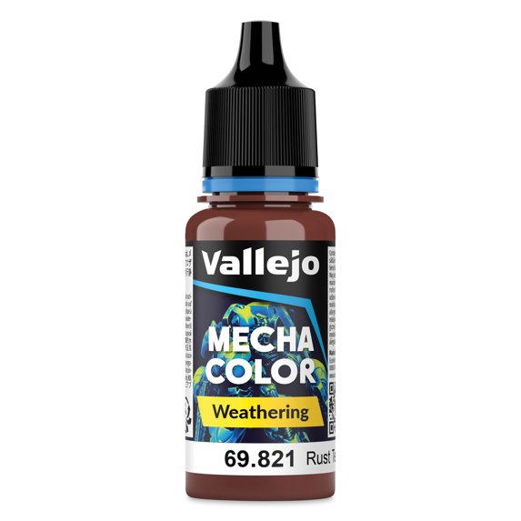 Vallejo Mecha Color Weathering Acrylic - Rust Texture, 18 ml