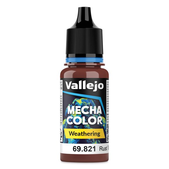 Vallejo Mecha Color Weathering Acrylic - Rust Texture, 18 ml