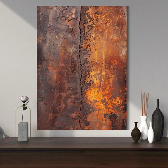 Rust Texture Moody Wall Art Print