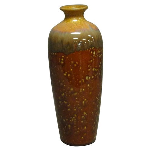 Rust Tone Ceramic Vase, 2-Pack