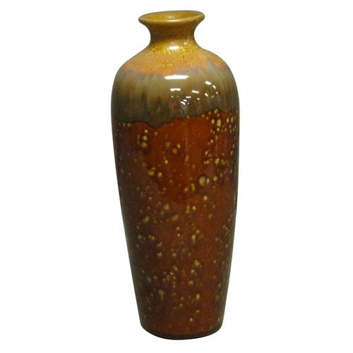 Rust Tone Ceramic Vase, 2-Pack