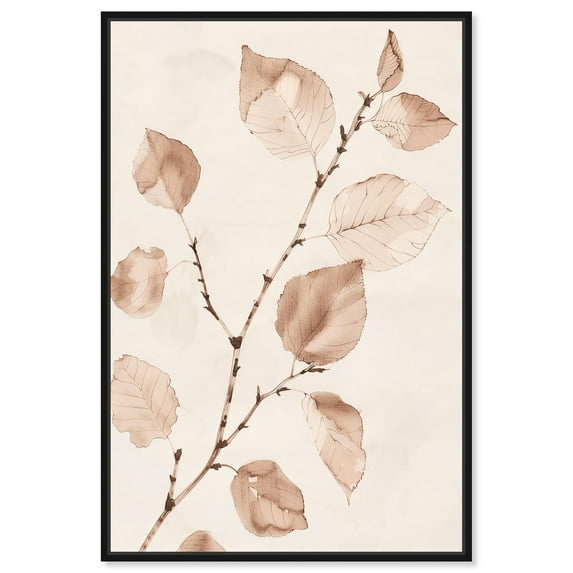Rust and Renewal IV Canvas Print Boho Natural Art by Art Remedy, Black Frame, 30 x 45