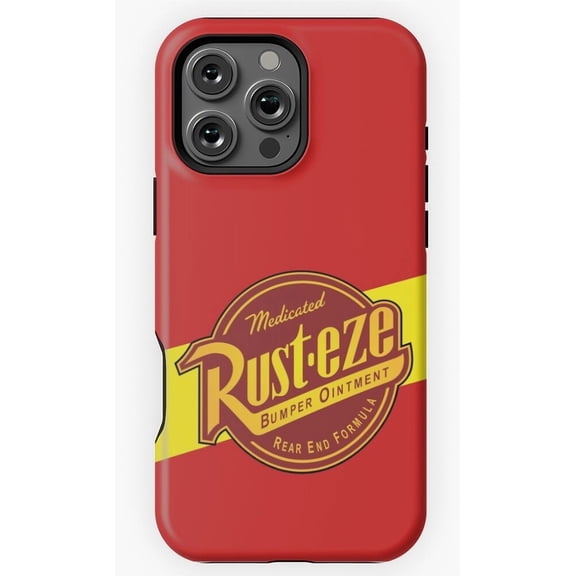 Rust-eze Medicated Bumper Ointment Cars Movie Lightning A142 Protective Case for iPhone 17 16 15 14 13 12 11 Pro Max